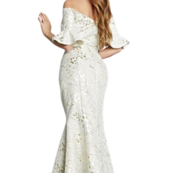 NWT Jovani 22912SC Evening Dress Champagne Size 10 - Picture 3 of 5